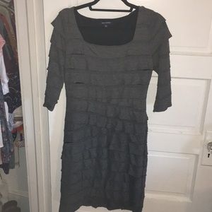 Gray body con type dress